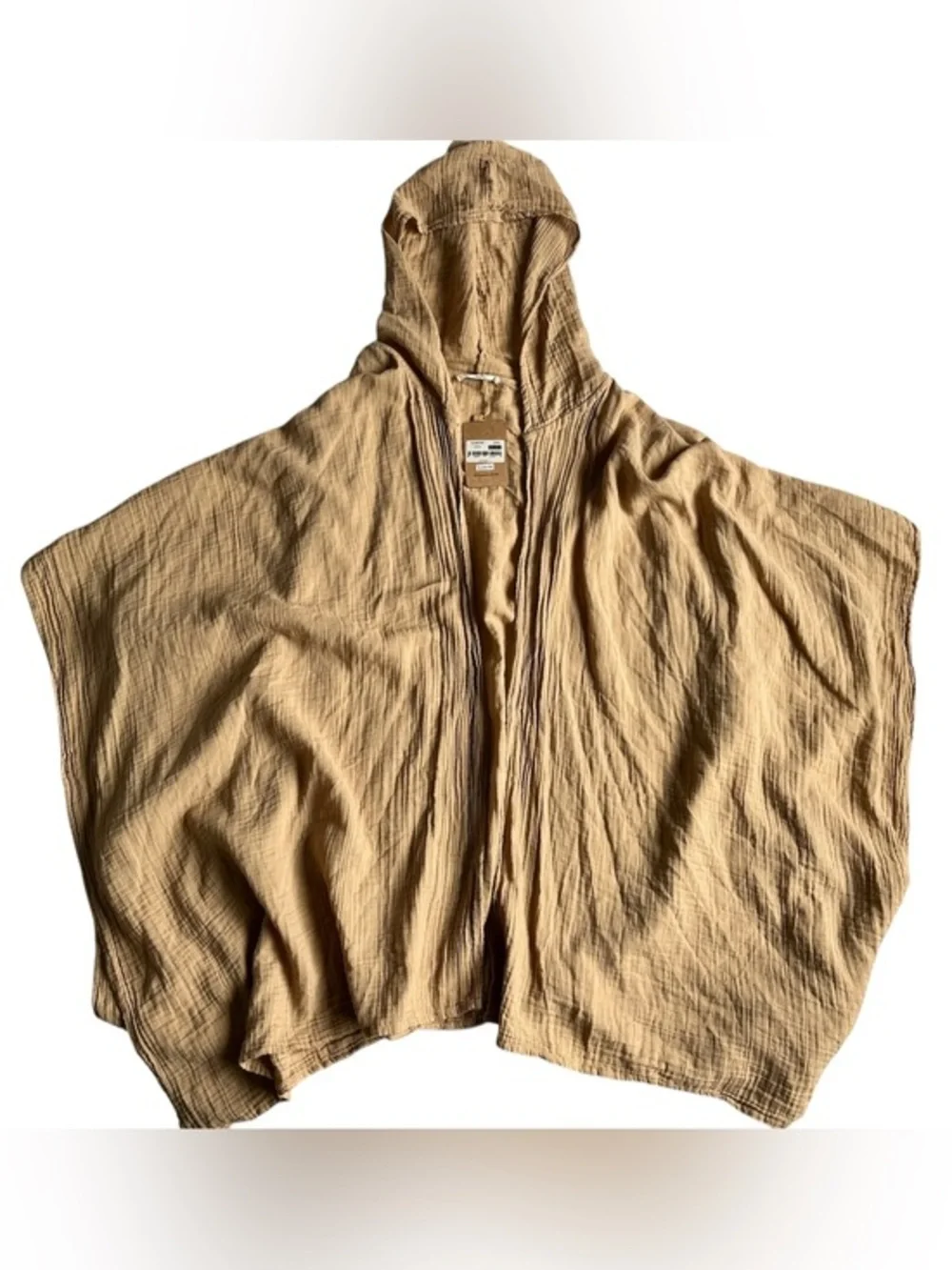 NWT Blanca Line Tan Hooded Swim Coverup kimono